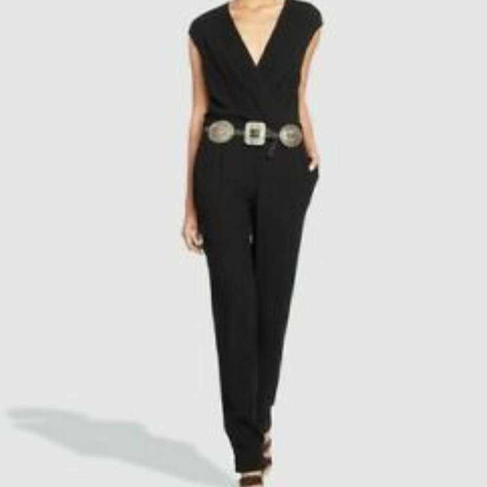 POLO Draped V-neck Jumpsuit